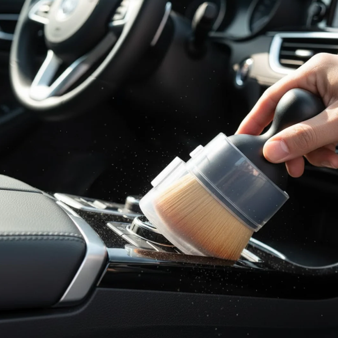 Mini Car Interior Cleaning Soft Brush -Car Cleaning Brushes Duster (1 Pc)
