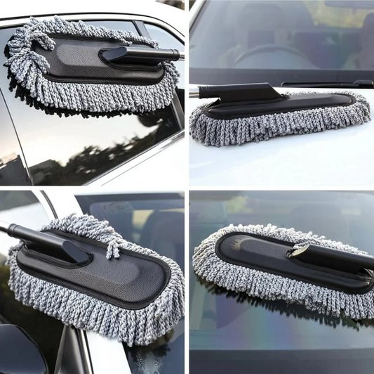 Car Duster, Long Retractable / Soft / Non-Slip / Handle